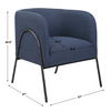 Jacobsen Denim Barrel Chair thumbnail 2