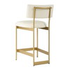 Apsley Gold Counter Stool, Counter & Bar Stool by Uttermost, 18" width x 36.75" height x 22.5" depth thumbnail 7
