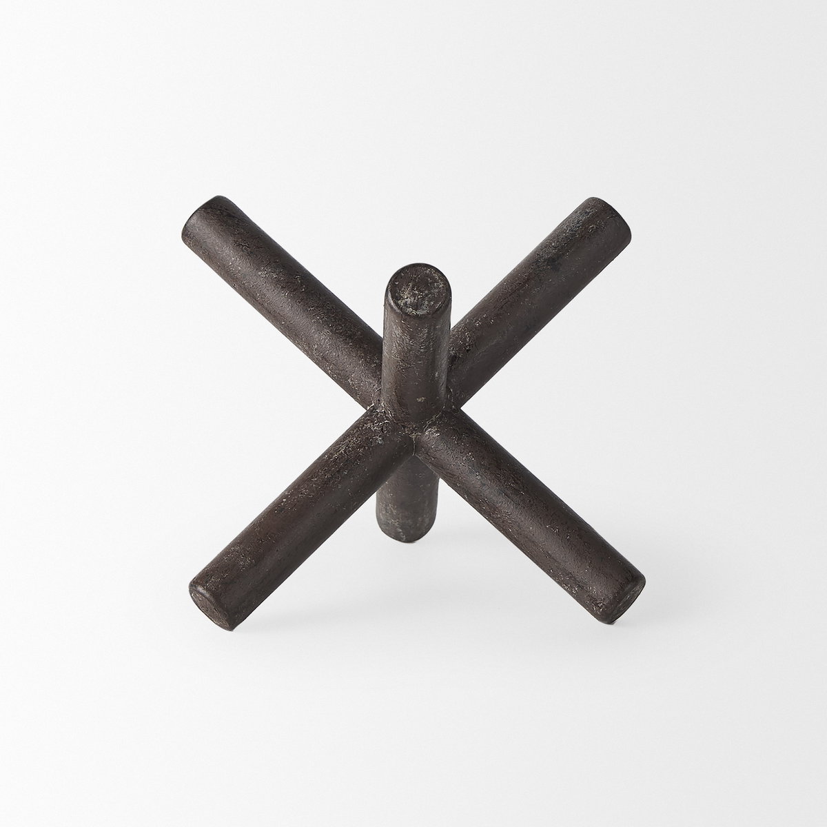 Astericks III (Small) 6L x 6W Brown Metal Decor Object, Decorative Object by Mercana, 6" length x 5.51" width x 4.75" height View 3