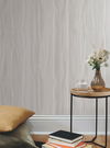 Fantasy Faux Bois Grey & White Wallpaper thumbnail 1