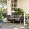 Inou Elements Modular Two-seater Sofa, Outdoor Furniture by Crescent Garden, 4'7.8" width x 2'2.4" height x 2'3.8" depth thumbnail 2