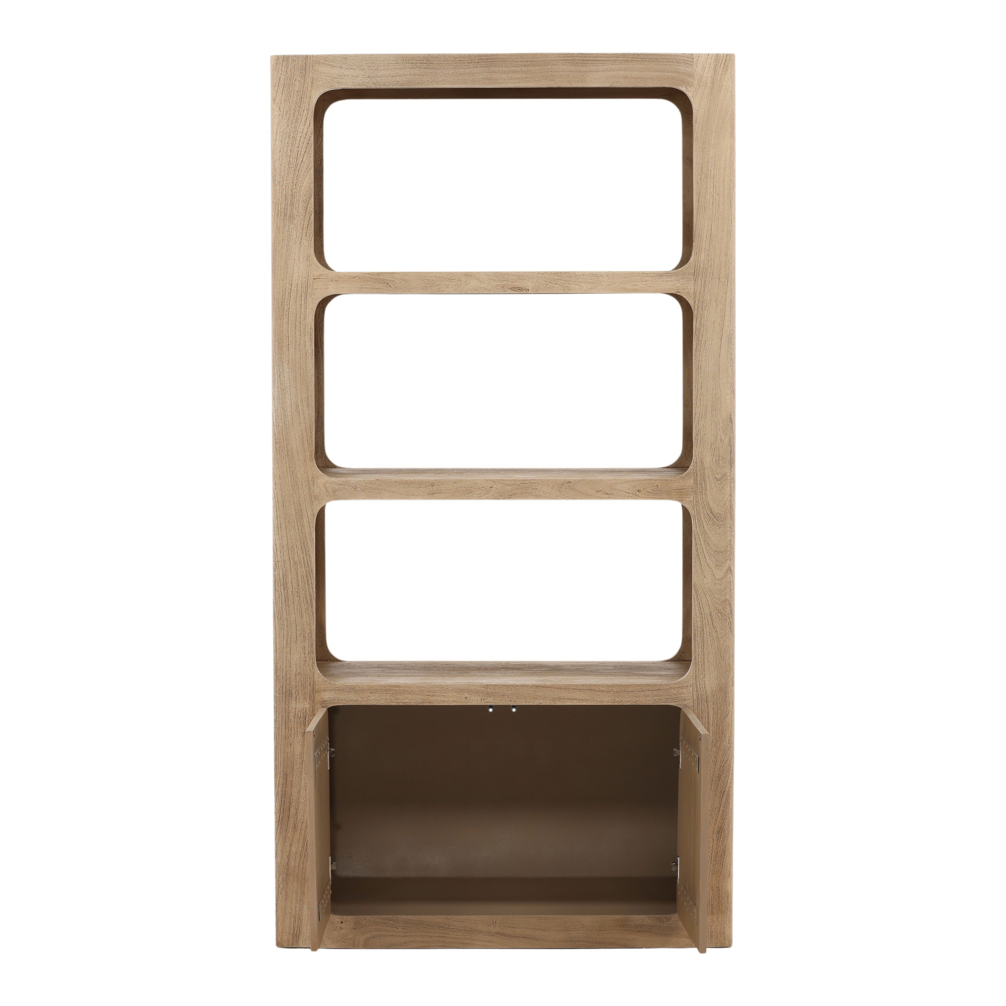 Leandra Bookcase Weathered Natural large image 
