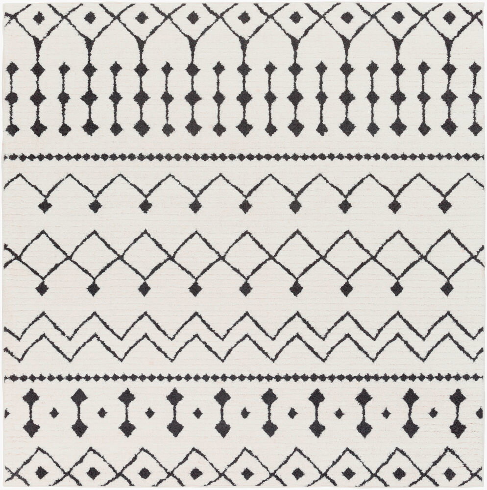 Moroccan Shag Machine Woven Rug, by Surya, 6'6.74" length x 6'6.74" width