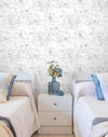 Floral Dreams Grey Peel & Stick Wallpaper thumbnail 2