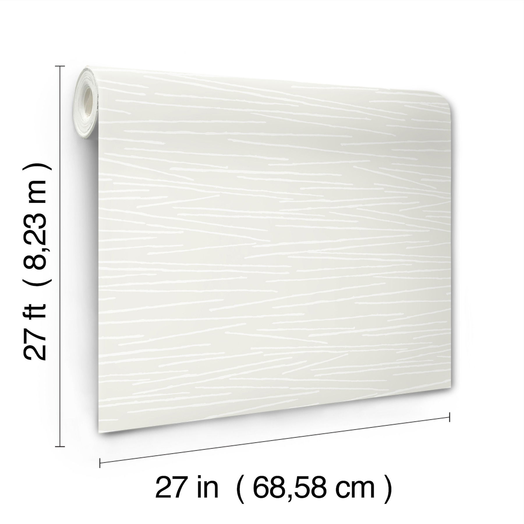 Line Horizon Pearl Wallpaper, by York Wall, 27' length x 2'3" width x 0.02" depth View 9