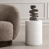 Borderline White Drum Table thumbnail 1