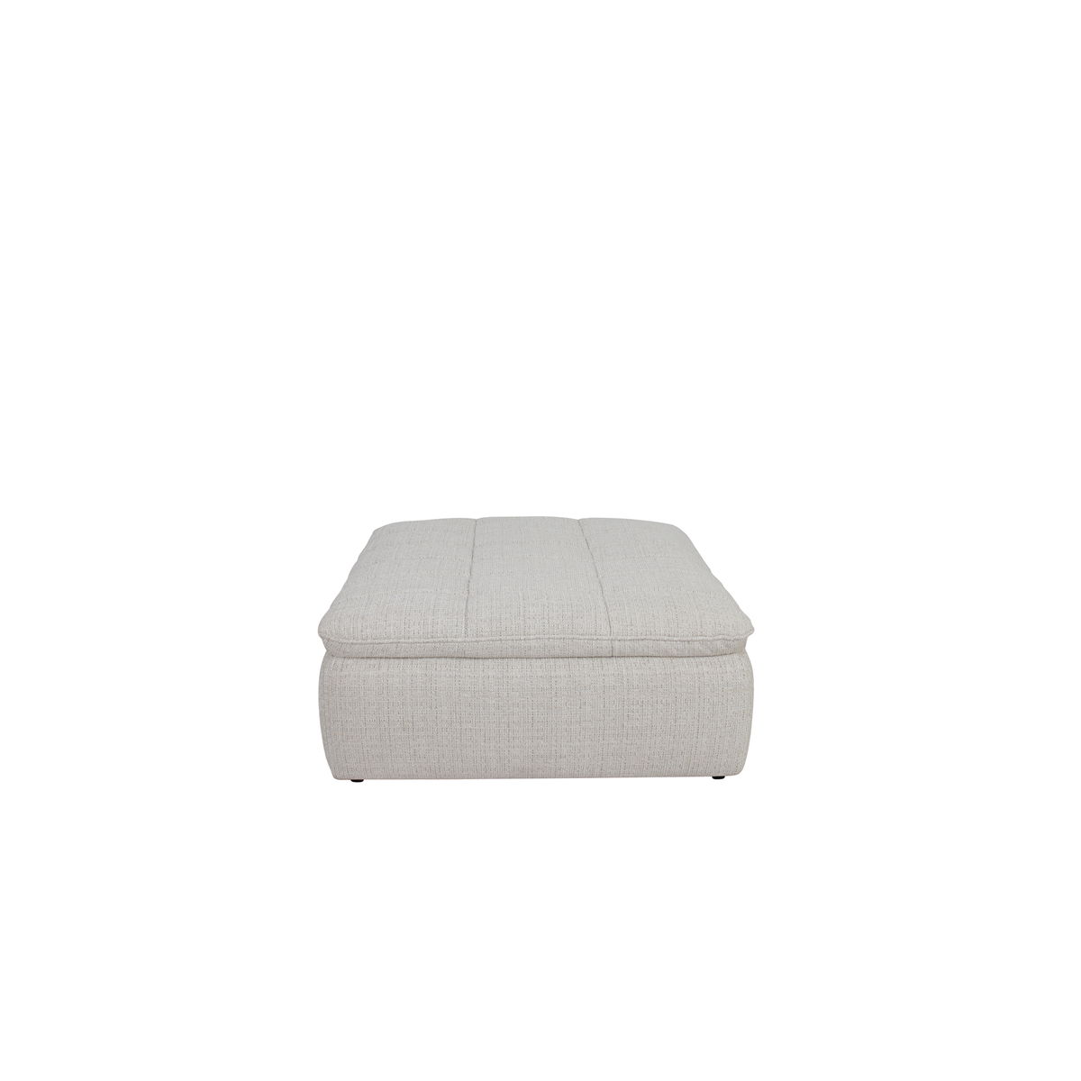 Lino Ottoman Textured Oat, by Moe's Home, 42.5" width x 17.7" height x 43.3" depth View 1