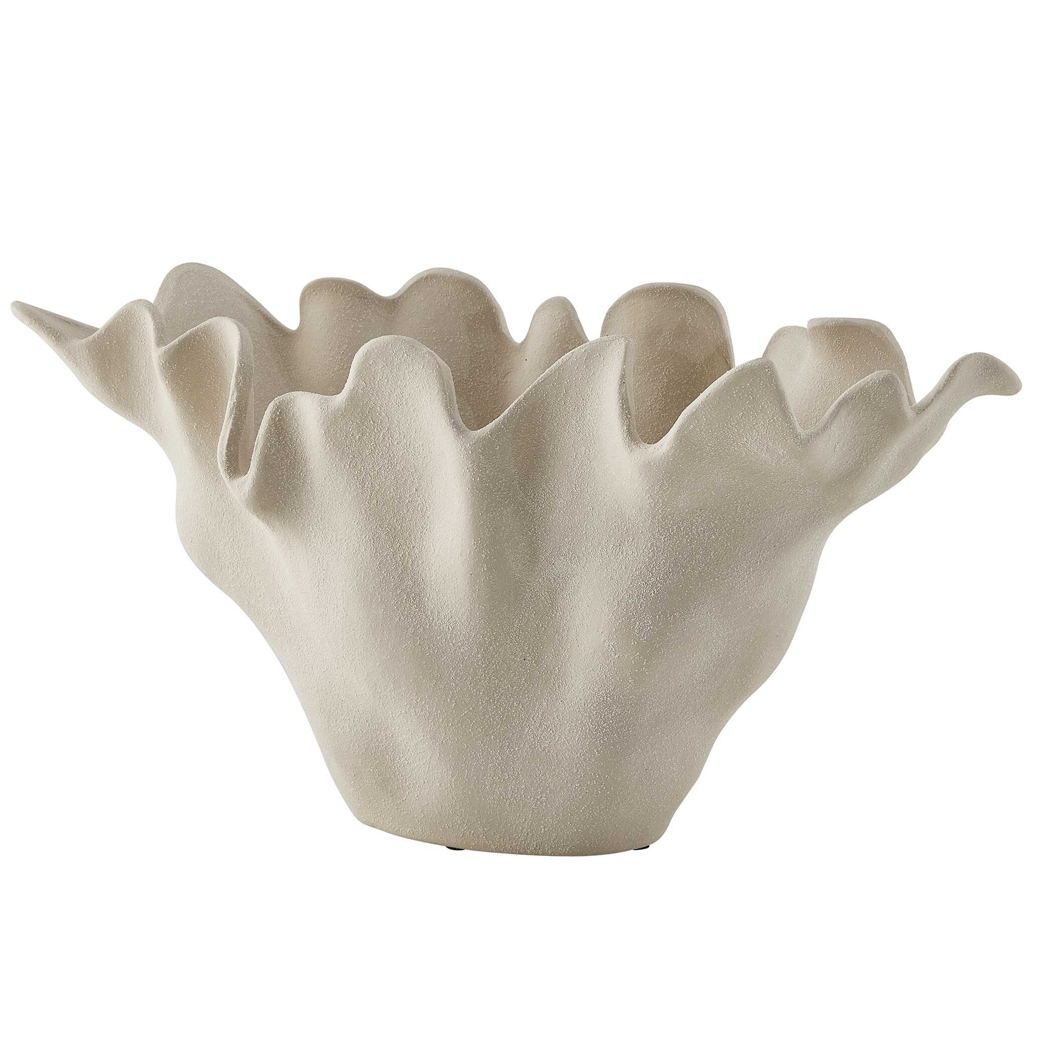 Sand Dune Outdoor Ceramic Bowl, Decorative by Uttermost, 22" width x 11" height x 11" depth View 4