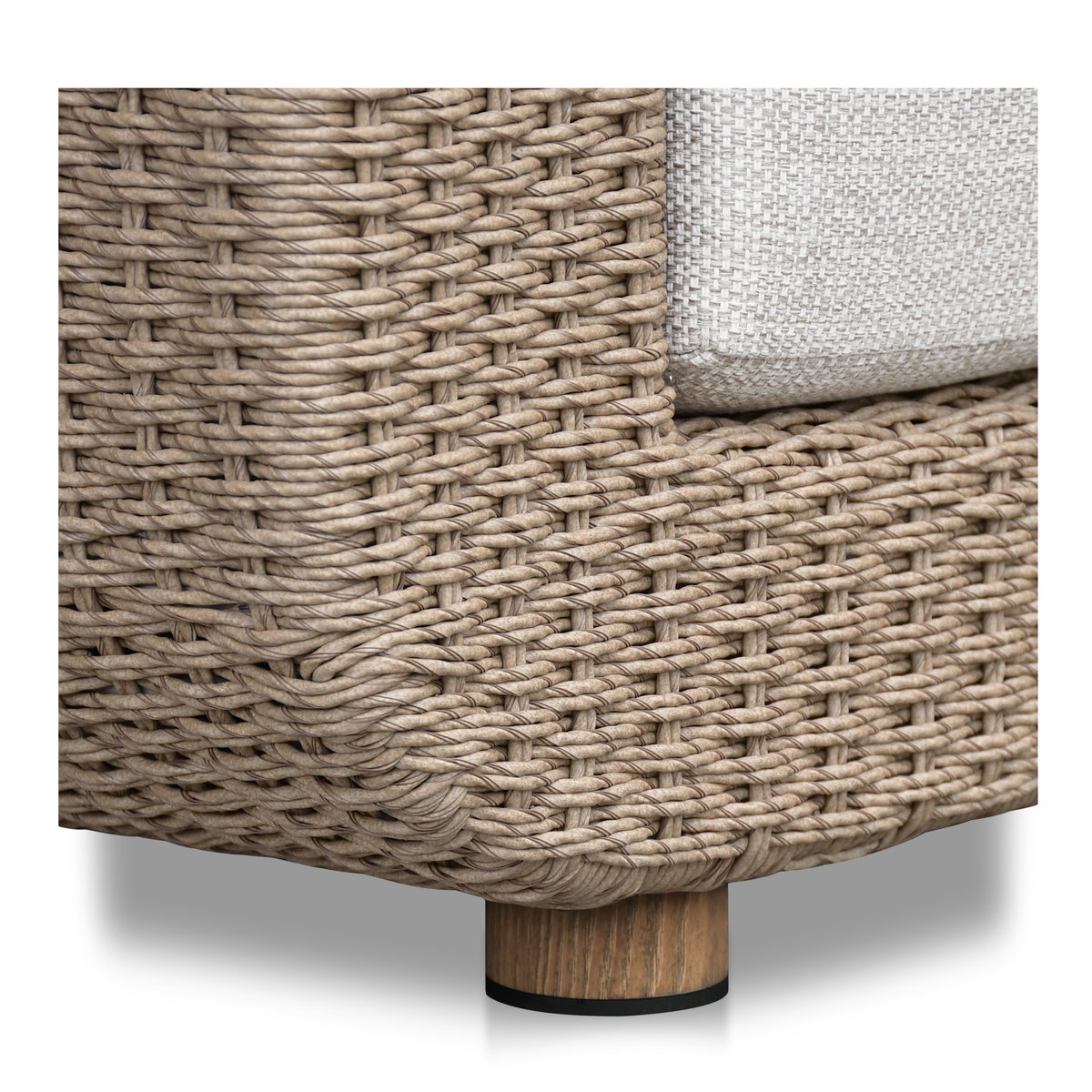 Soma Outdoor Sofa Natural, Sofas & Sectional by Moe's Home, 100" width x 26" height x 35" depth View 5