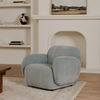 Hazel Lounge Chair Light Blue, Accent Chair by Moe's Home, 39.5" width x 28.75" height x 33.75" depth thumbnail 8