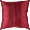 Solid Pleated Accent Pillow Down, Decorative Pillow by Surya, 22" length x 22" width thumbnail