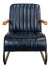 Bel-Air Arm Chair, Blue, Seating by Sarreid, 24" length x 33" width x 33" height thumbnail 2