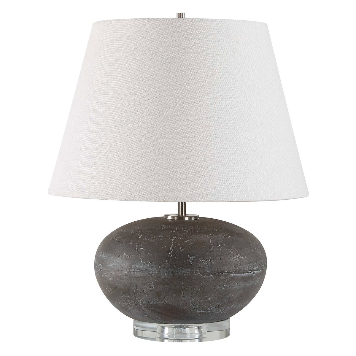 Beckley Gray Stone Table Lamp, by Uttermost, 1'3" width x 1'6.75" height x 1'3" depth View 5