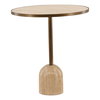 Idrina Bistro Table Natural, Dining Table by Dovetail, 28" width x 30.5" height x 28" diameter x 28" depth thumbnail 1