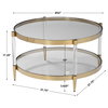 Kellen Glass Coffee Table, Furniture by Uttermost, 32" width x 17.25" height x 32" depth thumbnail 3