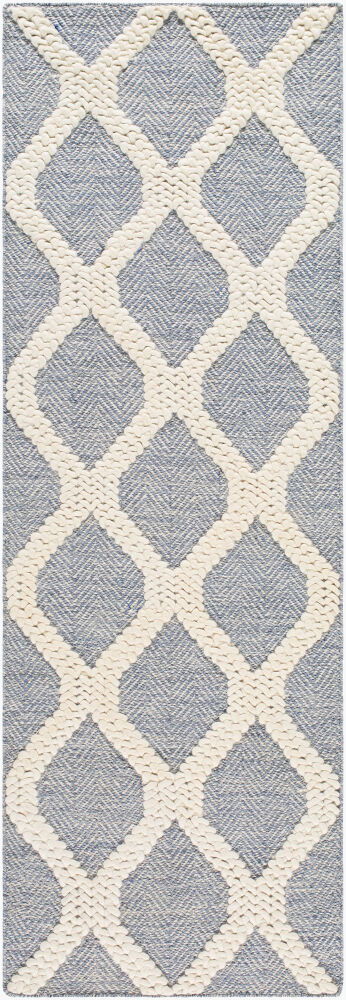 Nina Handmade Rug, by Surya, 8' length x 2'6" width