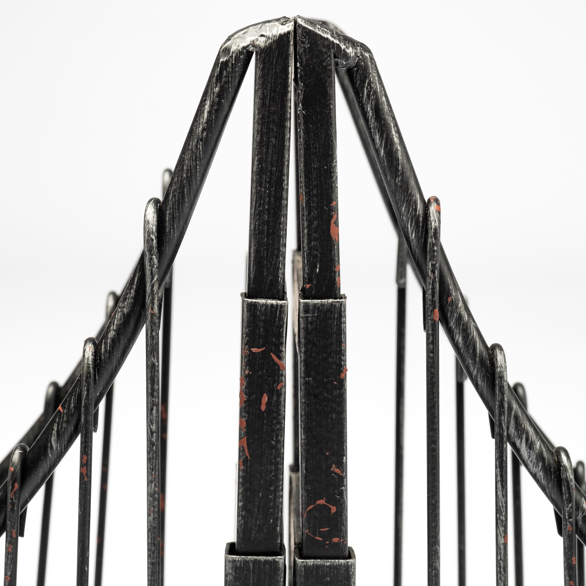 Suspension Set of 2 19L x 4W Brown Wrought Iron Suspension Bridge Bookends, by Mercana, 19" length x 3.94" width x 10.04" height View 11