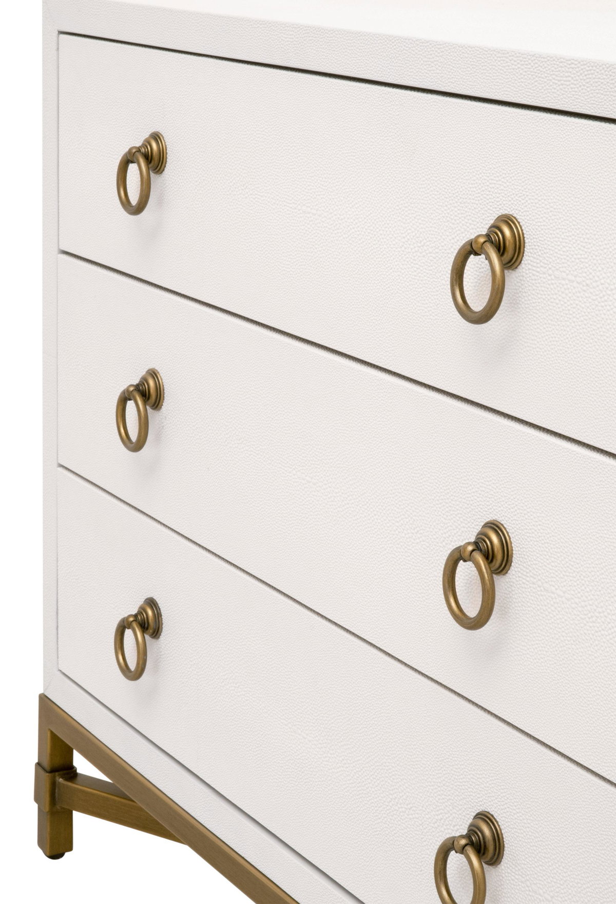 Strand Shagreen 3-Drawer Nightstand, by Essentials for Living, 35" width x 30" height x 19" depth View 8