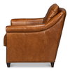 Vandike Arm Chair  Cuba Brown, by Sarreid, 3'2" length x 2'11" width x 3'2" height thumbnail 9