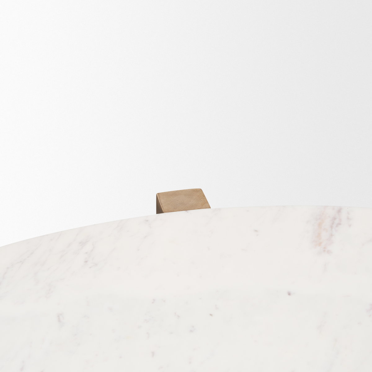 Bianca Light Brown Wood with Round Marble Top Coffee Table, by Mercana, 48" length x 48" width x 16" height View 8
