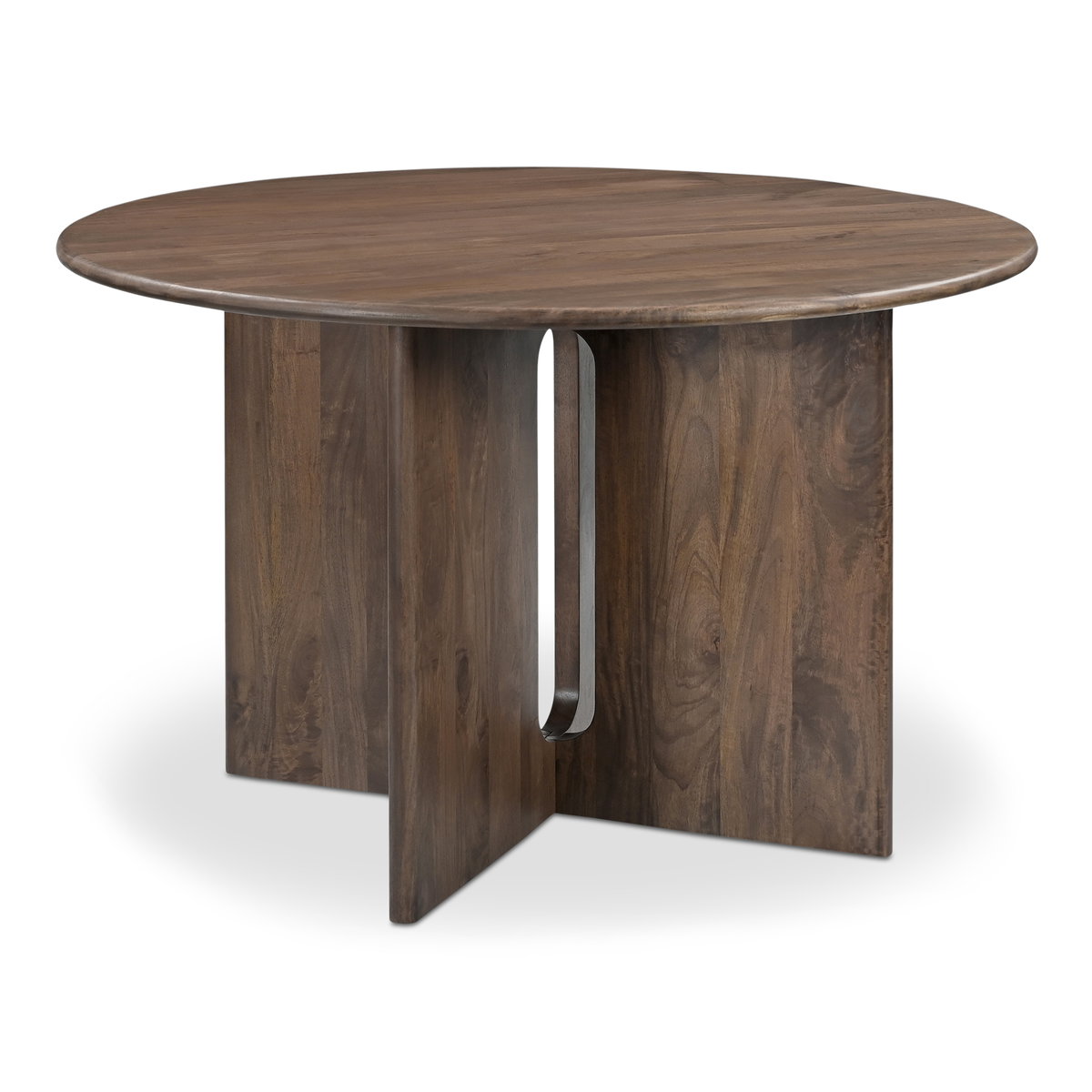 Stanley Dining Table Dark Brown, by Moe's Home, 48" width x 30" height x 48" depth View 2