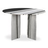 Celia Round Dining Table Panda Marble, by Moe's Home, 48" width x 30" height x 48" depth thumbnail 3