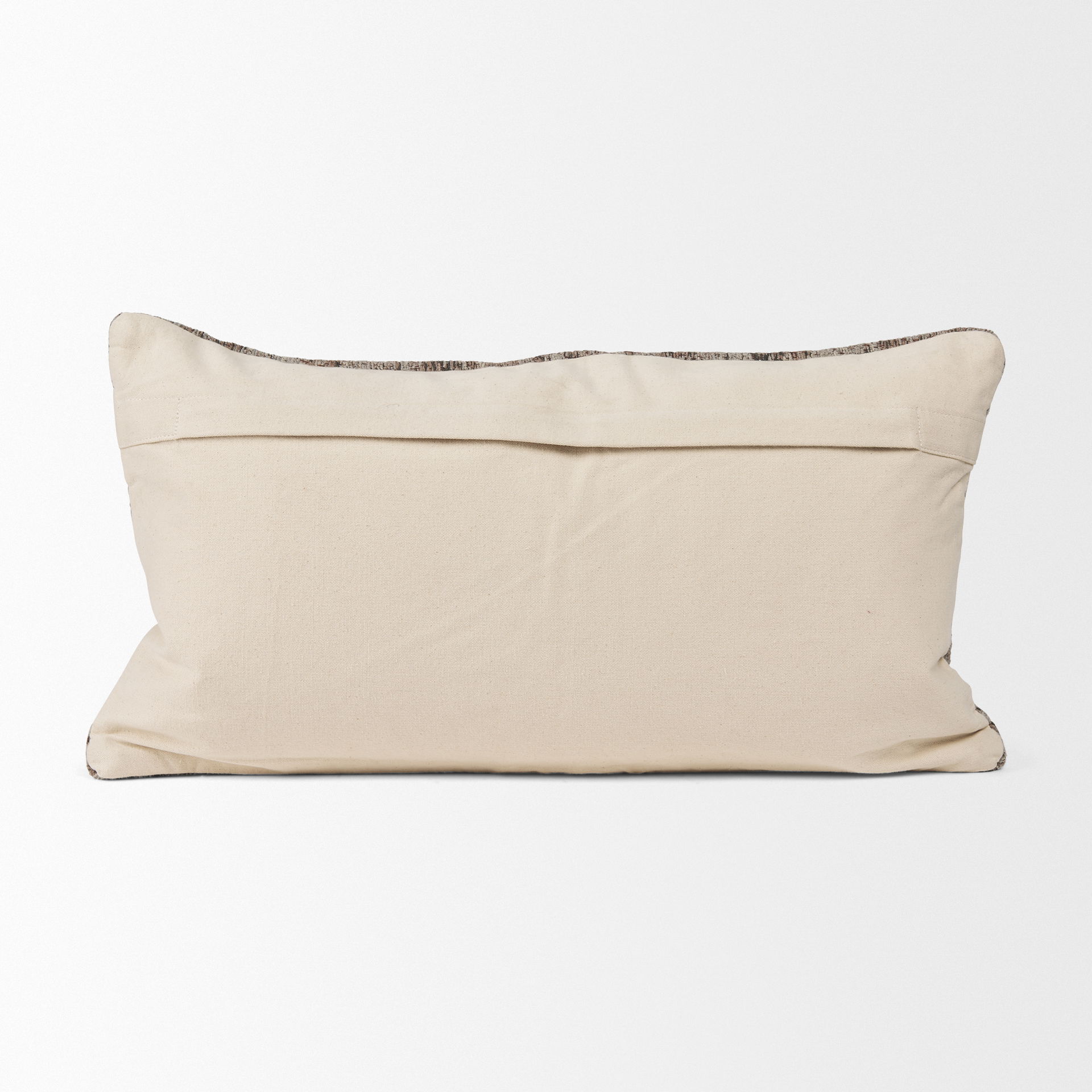 Khloe Taupe Lumbar Pillow Cover, Decorative Pillow by Mercana, 26" length x 0.5" width x 14" height View 6