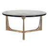 Bohdi Outdoor Brass Coffee Table, Furniture by Uttermost, 32" width x 16" height x 32" depth thumbnail 4