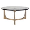Bohdi Outdoor Brass Coffee Table, Outdoor Table by Uttermost, 2'8" width x 1'4" height x 2'8" depth thumbnail 4