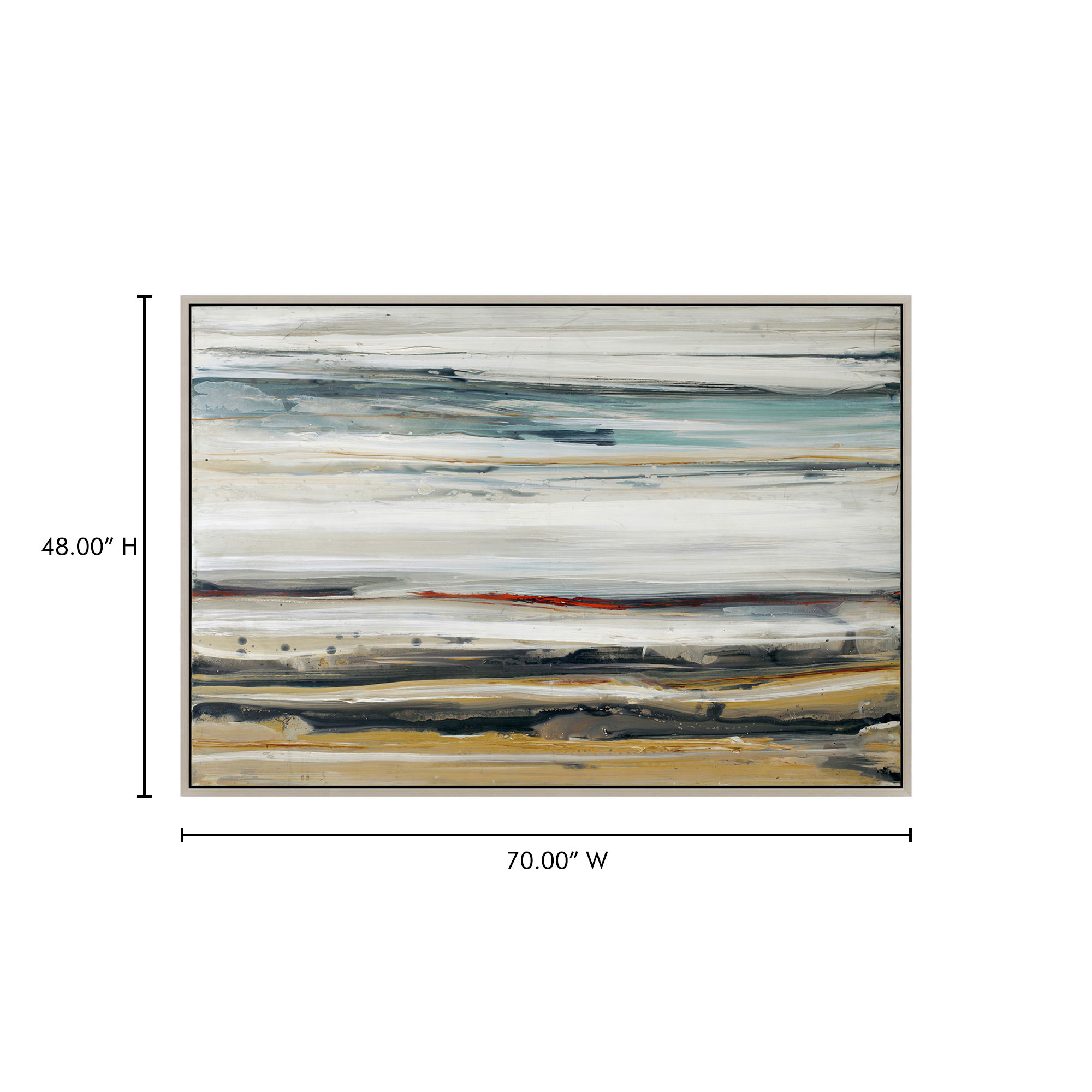 Color Swathe Large Wall Decor Multi Color large image 