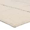Jaipur Living Coart LEO11 Handmade Stripes Ivory and Gray Area Rug (5'x8') thumbnail 1