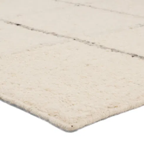 Jaipur Living Coart LEO11 Handmade Stripes Ivory and Gray Area Rug (5