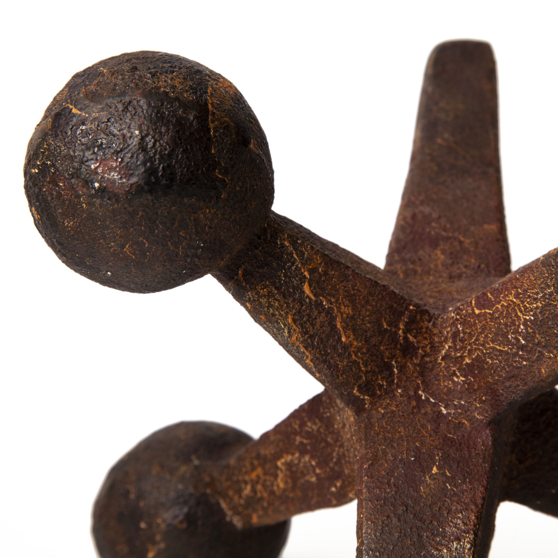 Jax Set of 3 8L x 7W Cast Iron Metal Jacks large image 