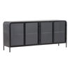 Jarin Sideboard Black, Sideboards & Buffet by Dovetail, 78.5" width x 34" height x 18" depth thumbnail 1