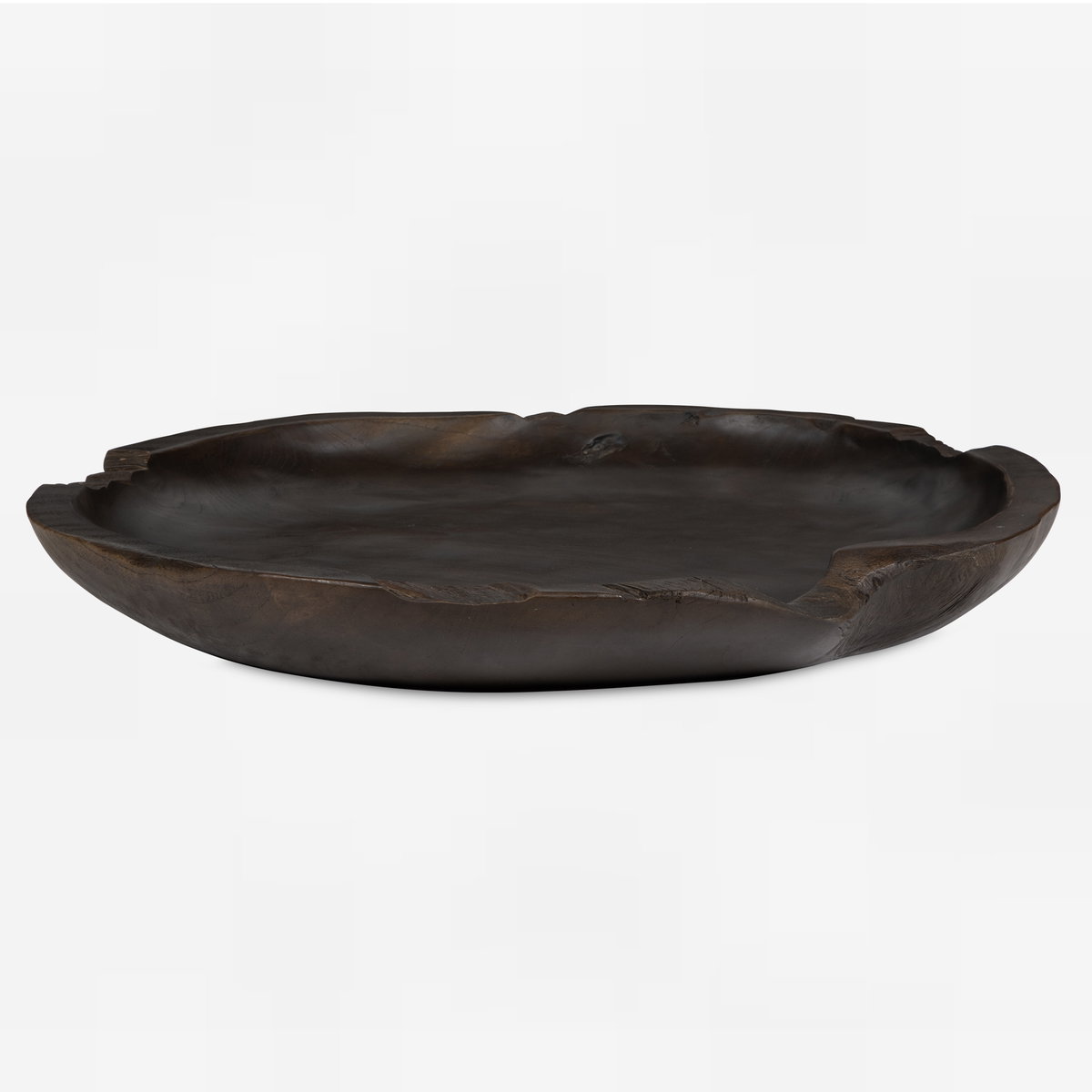 Nature's Edge Bowl, Decorative Tray by Uttermost, 20" width x 2.75" height x 20" depth View 1