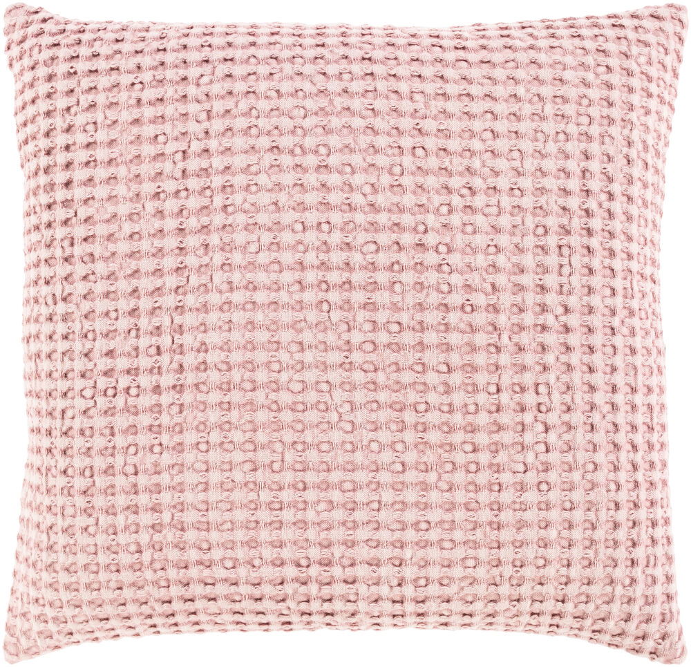 Waffle Accent Pillow Poly, Decorative Pillow by Surya, 18" length x 18" width