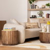 Milburn Side Table Brown, Side & End Table by Dovetail, 22.5" width x 20" height x 22.5" diameter x 22.5" depth thumbnail 5