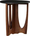 Walnut Grove Round Lamp Table - Stone Top, Side & End Table by Stickley, 26" width x 26.5" height x 26" depth thumbnail
