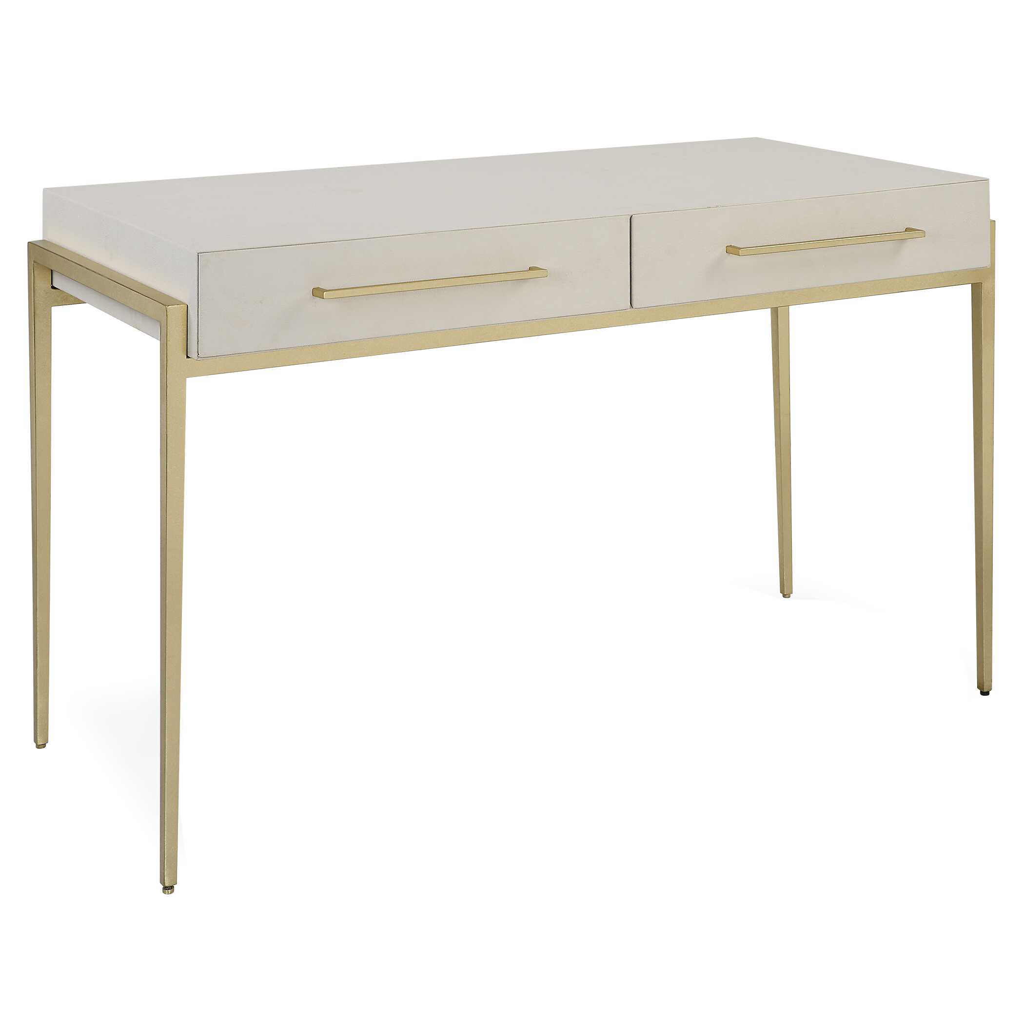 Jewel Modern White Desk, Furniture by Uttermost, 48" width x 30" height x 22" depth View 5