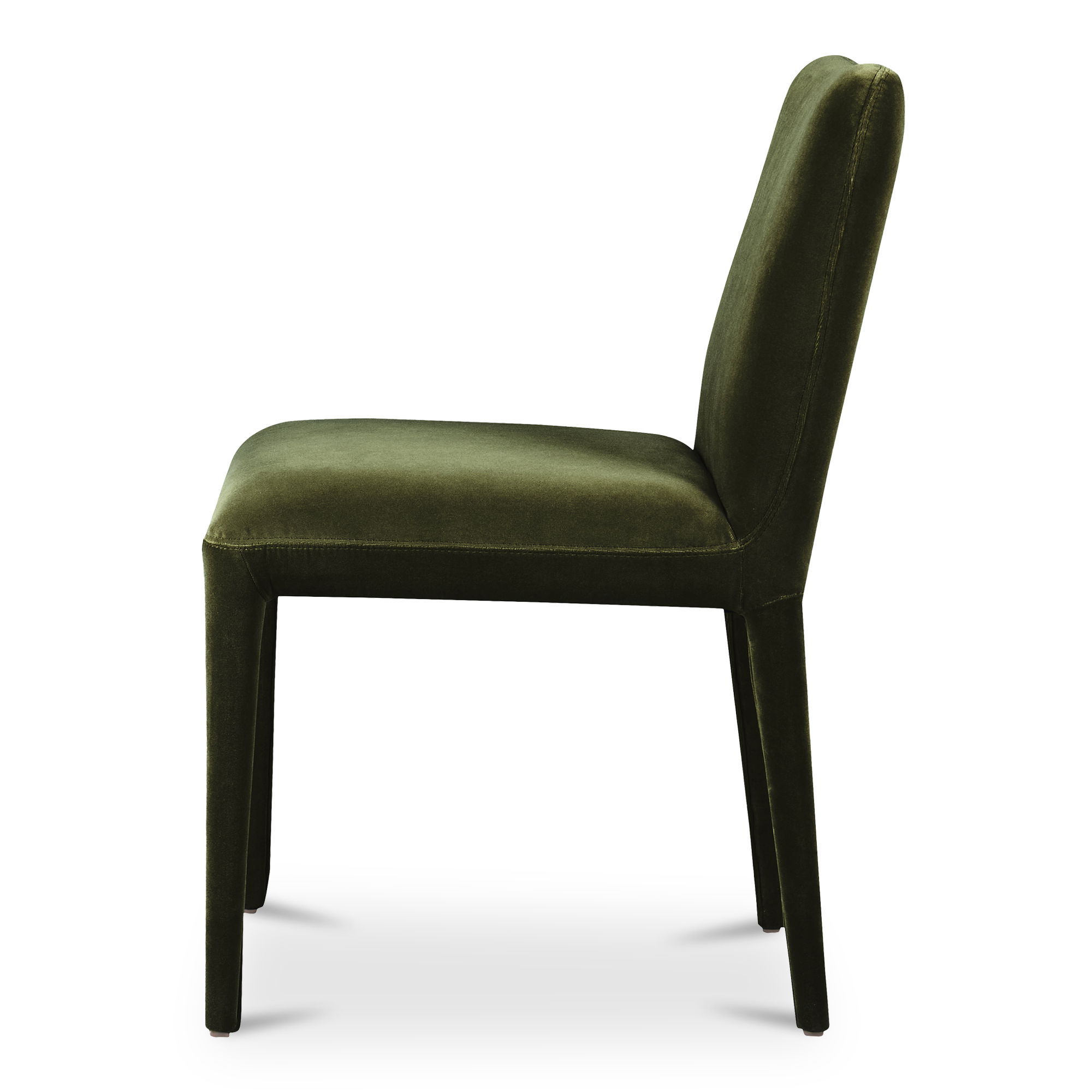 Calla Dining Chair Green Velvet - Set Of Two, by Moe's Home, 20.5" width x 33" height x 23.5" depth View 6