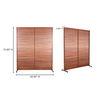 Dallin Screen Brown, Room Divider by Moe's Home, 60" width x 72" height x 3" depth thumbnail 6
