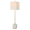Escort Brass Buffet Lamp, Floor Lamp by Uttermost, 9" width x 37" height x 9" depth thumbnail 1