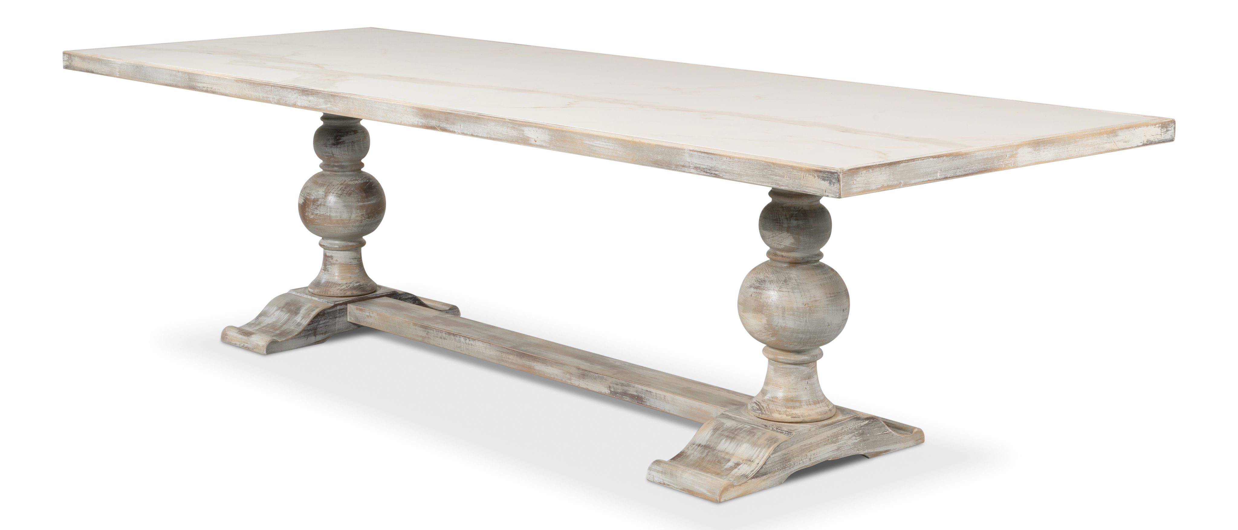 Rectangular Dining Table, As Shown, by Sarreid, 108" length x 40" width x 30" height View 13