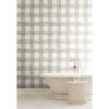 Watercolor Check Grey & White Wallpaper thumbnail 2