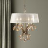 Alenya 4 Light Gold Metal Chandelier, Ceiling Light by Uttermost, 20.75" width x 25.37" height x 20.75" diameter x 20.75" depth thumbnail 3