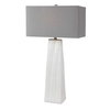 Sycamore White Table Lamp, by Uttermost, 1'7" width x 3' height x 11" depth thumbnail 1