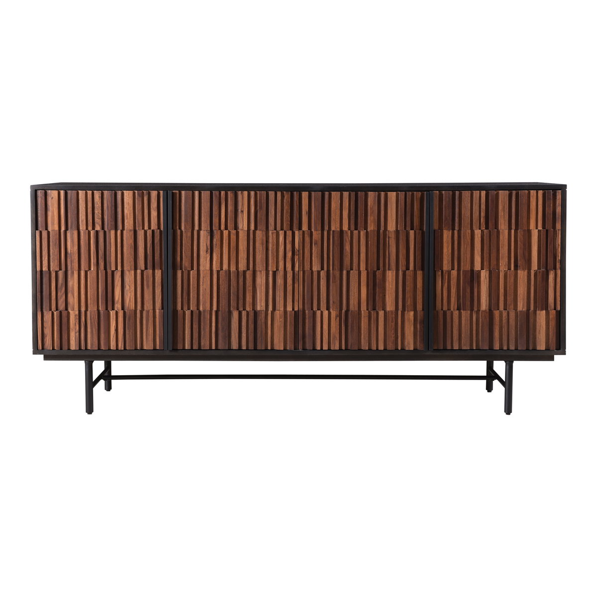 Jackson Sideboard Black, Cabinets & Sideboard by Moe's Home, 68.5" width x 30" height x 18" depth View 1
