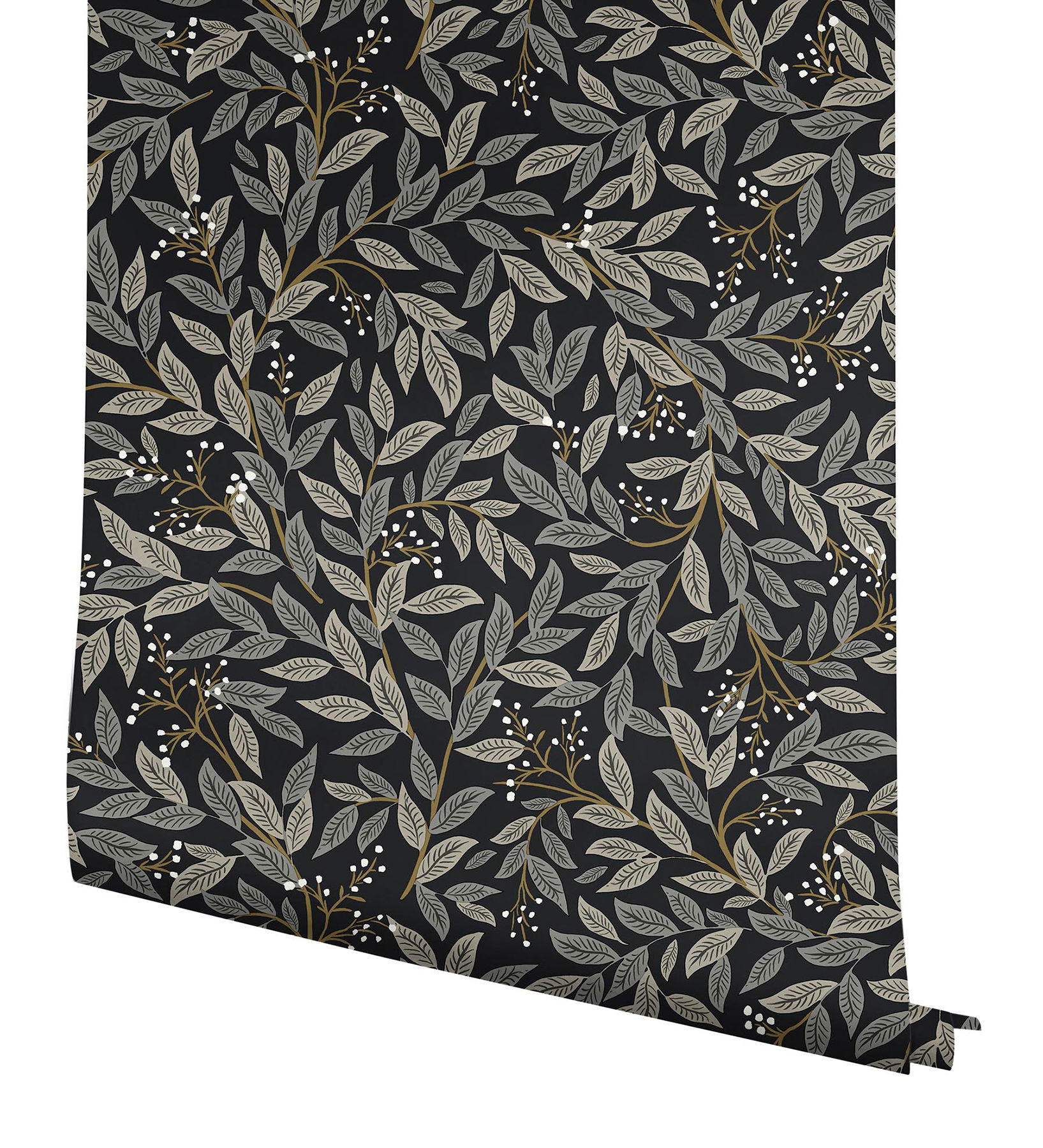 Willowberry Black Wallpaper large image 