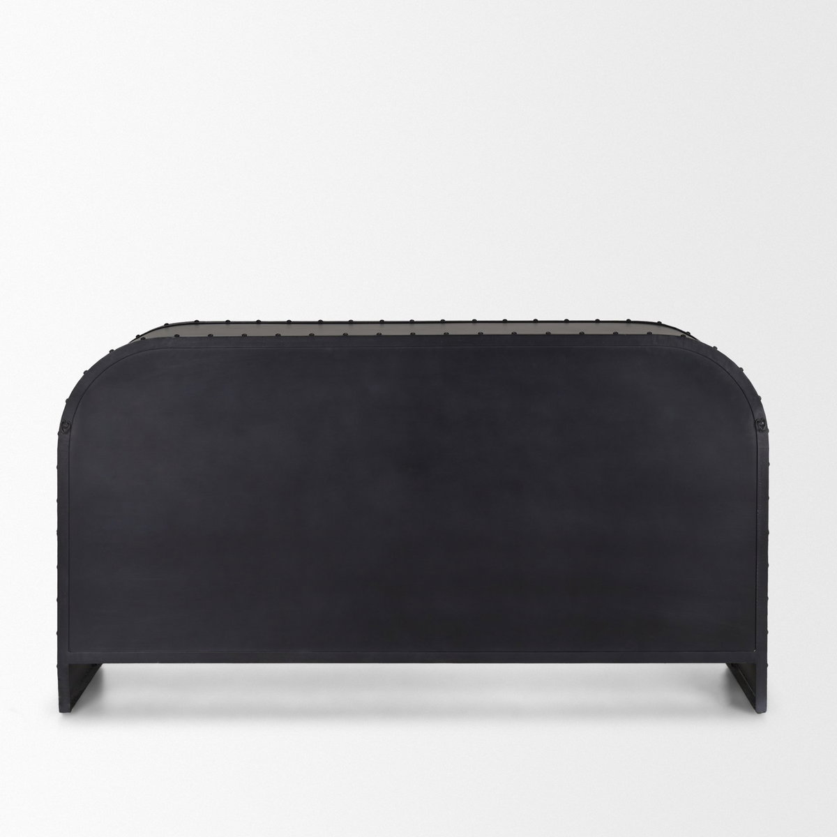 Gehry I 62.3x16.5 Black Metal Frame with Wood Accent 4 Cabinet Door Two Drawer Sideboard, Sideboards & Buffet by Mercana, 62.25" length x 16.5" width x 33.25" height View 5