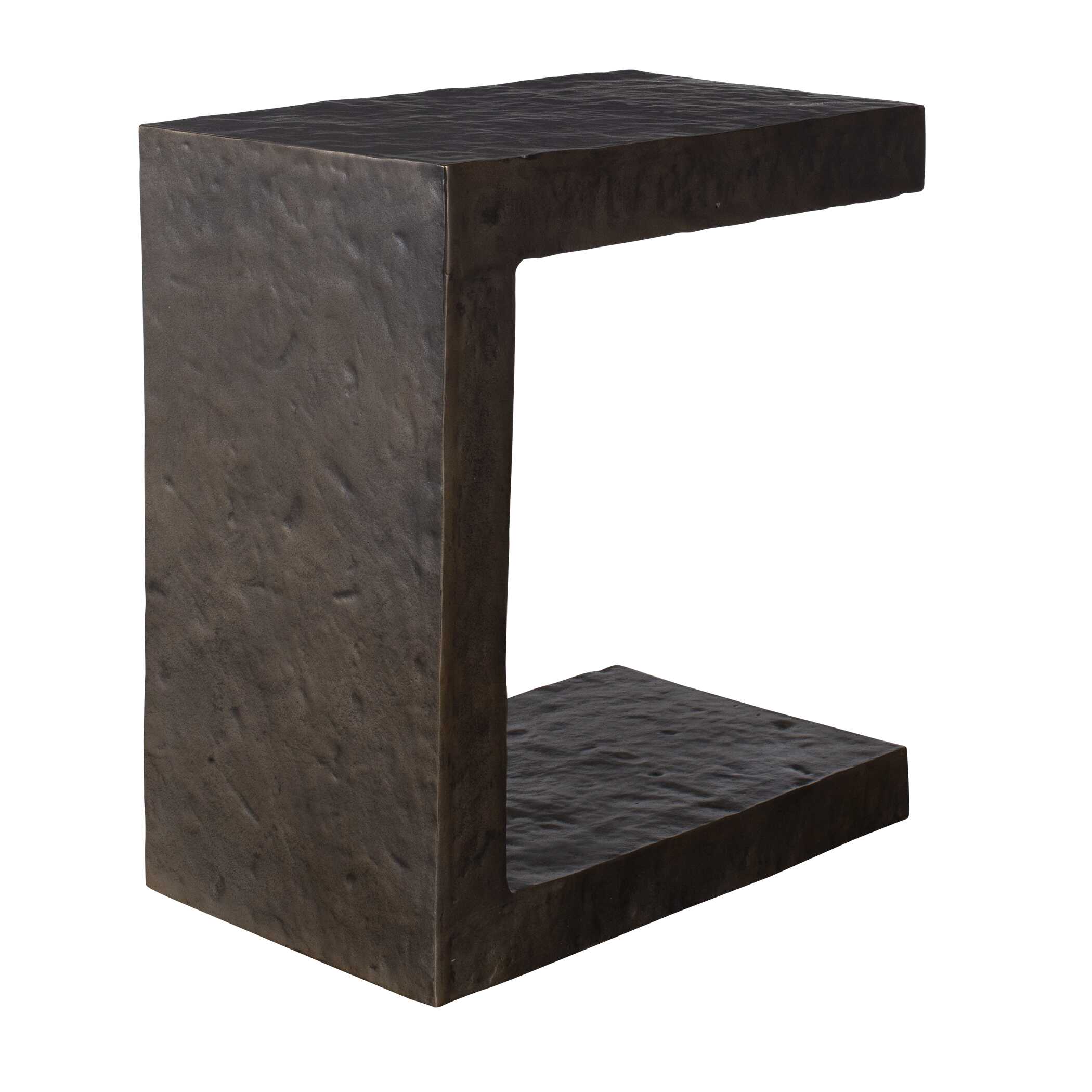 Obra Bronze Outdoor Side Table large image 